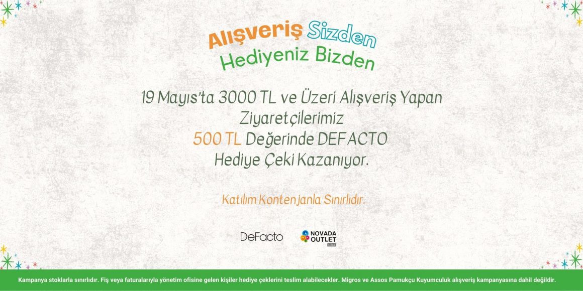 Gençler, Alışveriş Sizden Hediyeniz Novada’dan! ✨