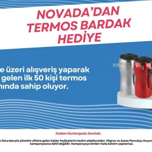 Novada’dan Termos Bardak Hediye!