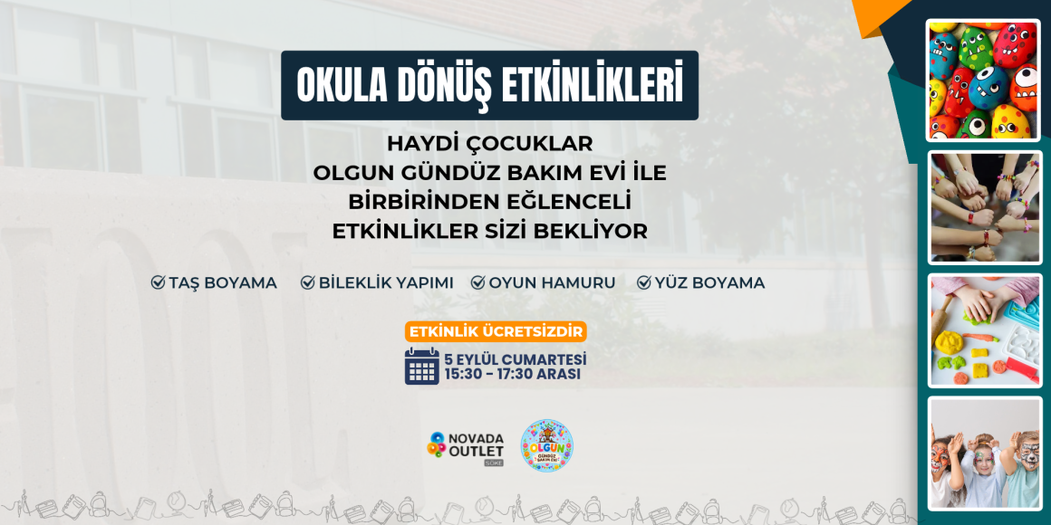 ✨ Haydi Çocuklar, Okula Dönüş Eğlencesi Novada’da! ❤️