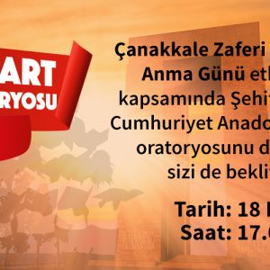 18 MART ORATORYOSU