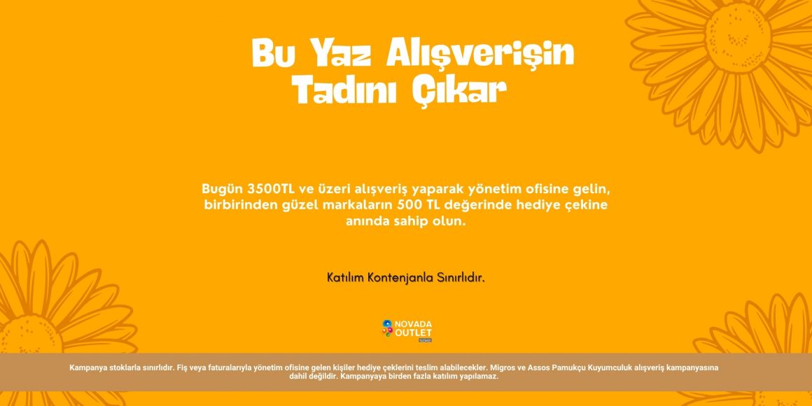 Bu Yaz Alışverişin Tadını Çıkar!🌞