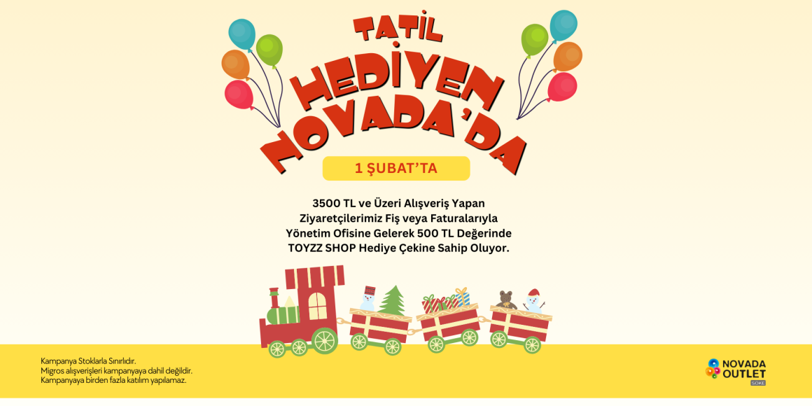 TATİL HEDİYEN NOVADA’DA