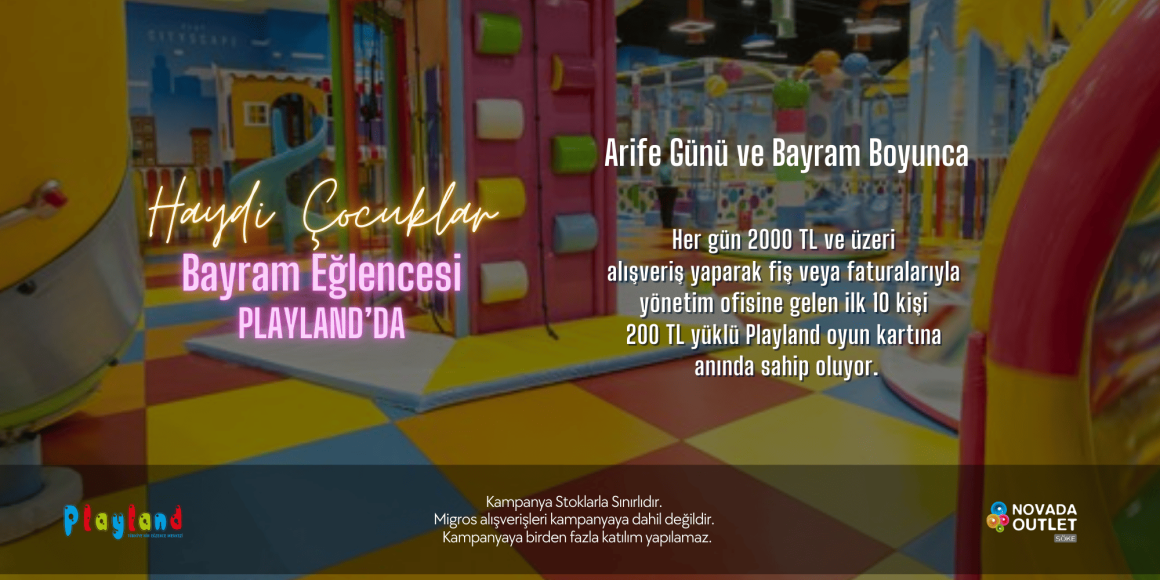 HAYDİ ÇOCUKLAR BAYRAM EĞLENCESİ PLAYLAND’DA🎈