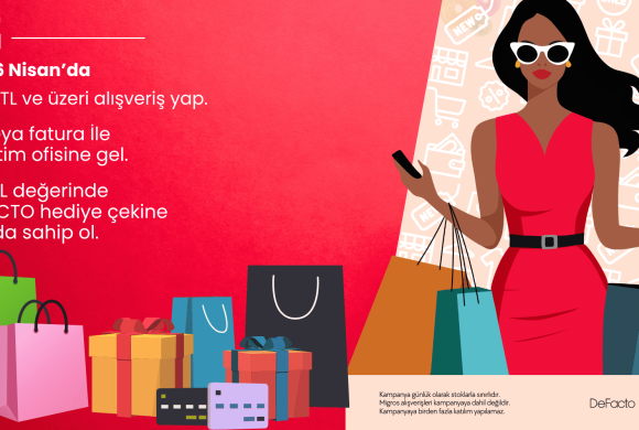 25-26 Nisan Tarihlerinde Defacto Hediye Çeki Kampanyası