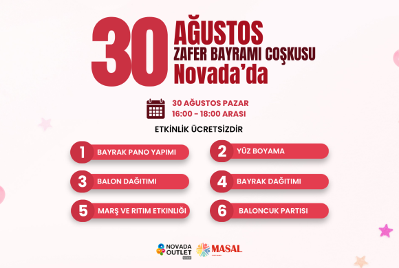 Haydi Çocuklar, 30 Ağustos Zafer Bayramı Coşkusu Novada’da! ❤️✨