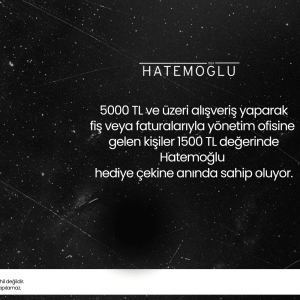 HATEMOĞLU HEDİYE ÇEKİ KAMPANYASI